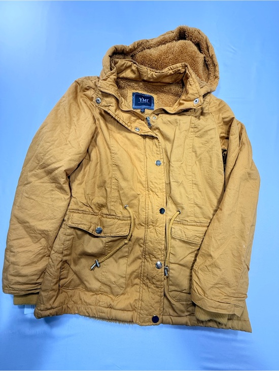 YMI Jackets & Blazers - YMI Women's Mustard Hooded Puffer Jacket